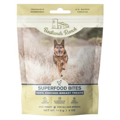 Badlands Ranch Superfood Bites Chicken Breast Freeze-Dried Dog Treats - 4oz