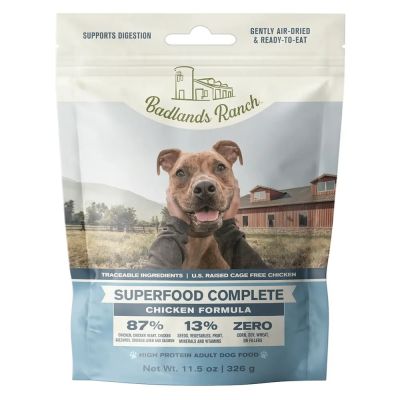 Badlands Ranch Superfood Complete Chicken Formula Air-Dried Adult Dog Food