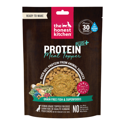 The Honest Kitchen Protein Plus+ Dehydrated Grain Free Fish & Superfoods Dog Food Topper -12 oz 