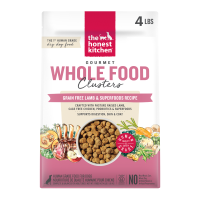 The Honest Kitchen Gourmet Whole Food Clusters Grain Free Lamb & Superfoods Recipe Dry Dog Food