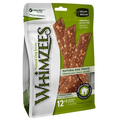 Whimzees Veggie Strip Dental Dog Treats - 14 counts