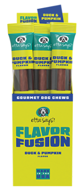 Etta Says! Flavor Fusion Duck and Pumpkin Dog Chews 1.75oz x 12ct