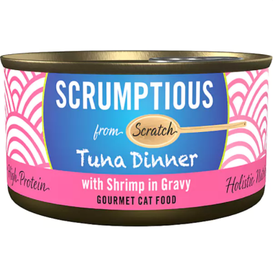 Scrumptious From Scratch Red Meat Tuna With Shrimp In Gravy Canned Cat Food - 24 x 79g