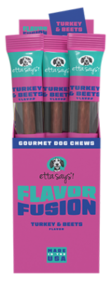 Etta Says! Flavor Fusion Turkey and Beets Dog Chews 1.75oz x 12ct
