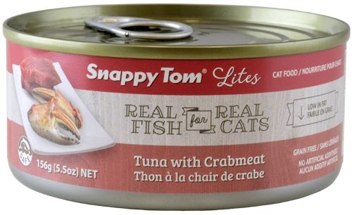 Snappy Tom Lites Tuna with Crabmeat Canned Cat Food