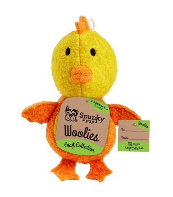 Spunky Pup Woolies Chicken Dog Toy 