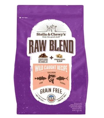 Stella & Chewy's Grain Free Raw Blend Kibble Wild Caught Recipe Dry Cat Food 
