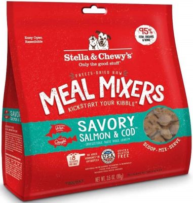 Stella & Chewy's Savory Salmon & Cod Freeze-Dried Dog Meal Mixer