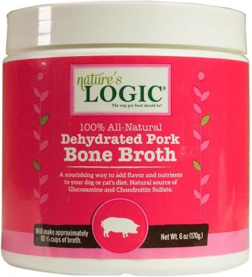 Nature's Logic Dehydrated Pork Bone Broth for Dogs & Cats - 6oz
