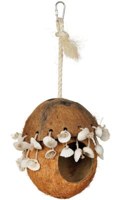 Prevue Hendryx Naturals Coco Hideaway with Shell Bird Toy