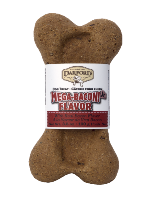 Darford Bacon Flavor Mega Junior Bone - 12ct x 3.5oz