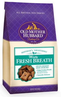 Old Mother Hubbard Mother's Solution's Minty Fresh Breath Biscuits Baked Dog Treats- 6x20oz