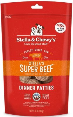 Stella & Chewy's Stella's Super Beef Dinner Patties Freeze-Dried Dog Food