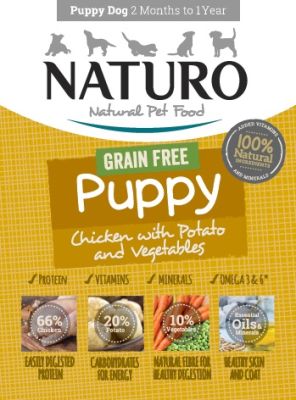 Naturo Puppy Grain Free Chicken Wet Dog Food - 7x150g
