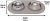 Messy Cats Double Silicone Cat Feeder with Stainless Saucer Shaped Bowl