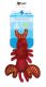 Spunky Pup Clean Earth Plush Lobster Dog Toy