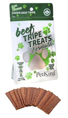 PetKind Green Beef Tripe Dog Treats 6oz