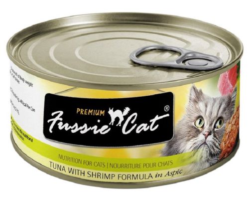 Fussie Cat Premium Tuna With Shrimp Recipe In Aspic Canned Cat Food - 24 x 2.82oz