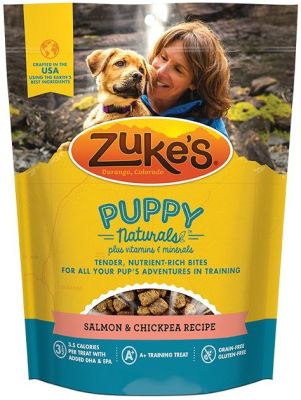 Zuke's Puppy Naturals Salmon & Chickpea Recipe Dog Treats 5oz