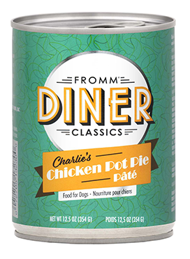 Fromm Diner Classics Charlie's Chicken Pot Pie Pate Canned Dog Food - 12x12.5oz