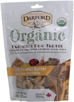 Darford Organic Peanut Butter Flavour Dog Treats 