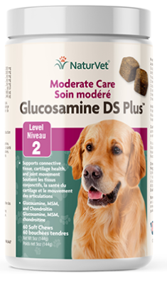 NaturVet Glucosamine DS Plus Level 2 Soft Chew for Dogs