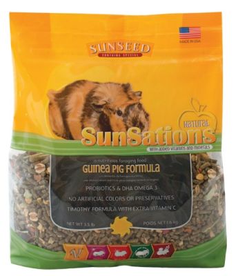 SUNSEED Sunsations Natural Guinea Pig Food - 3.5lb