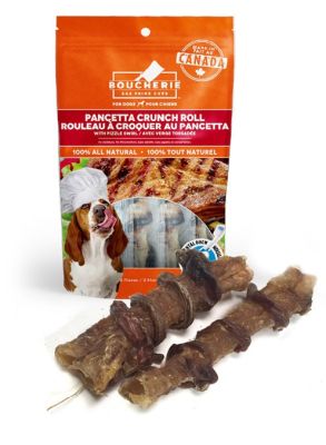 Boucherie Pancetta Crunch Roll with Pizzle Swirl Dog Treats