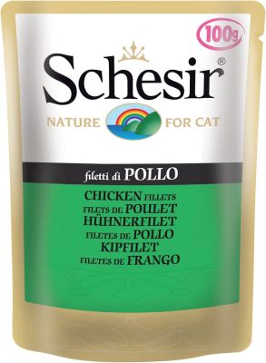 Schesir Chicken Fillets Cat Food Pouches 20 x 3.5oz