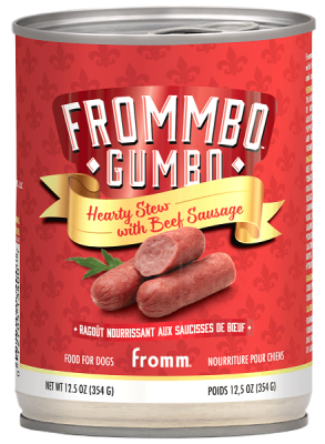 Fromm Frommbo Gumbo Hearty Stew with Beef Sausage Canned Dog Food  - 12x12.5oz