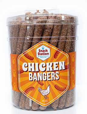 This & That Snack Station Chicken Bangers Jerky Dog Treats - 60 ct