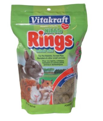 Vitakraft Nibble Rings Crunchy Small Pet Treat - 10.6oz