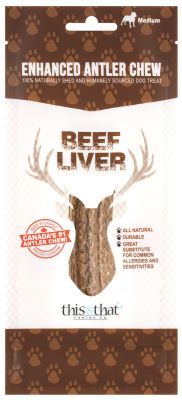 This & That Enhanced Antler Beef Liver Dog Chew
