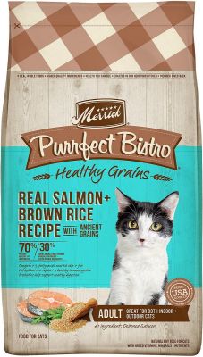 Merrick Purrfect Bistro Healthy Grains Real Salmon & Brown Rice Dry Cat Food 