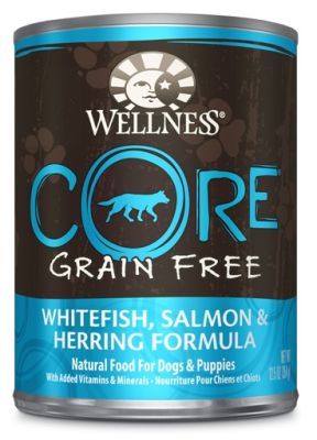 Wellness CORE Grain-Free Salmon, Whitefish & Herring Formula Canned Dog Food 12x12.5oz