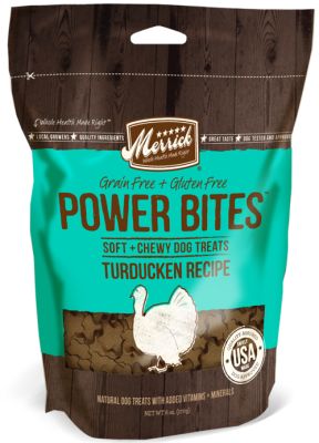Merrick Power Bites Grain-Free Soft & Chewy Turducken Recipe Dog Treats - 6oz
