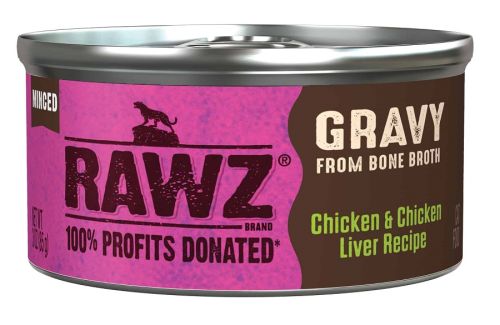 RAWZ Gravy Chicken and Chicken Liver Canned Cat Food