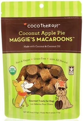 CocoTherapy Maggie's Macaroons Coconut Apple Pie Dog Treats - 4oz - BB Date: Nov 03 2024 