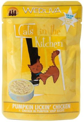 Weruva Cats in the Kitchen Pumpkin Lickin' Chicken in Pumpkin Soup Cat Food Pouches - March 24 2024