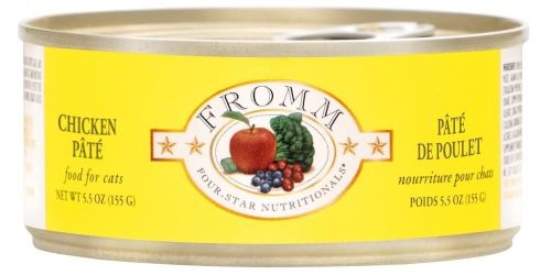 Fromm Four-Star Chicken Pate Canned Cat Food 12x5.5oz