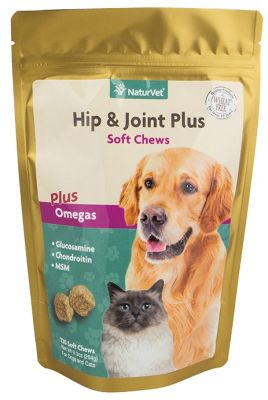 NaturVet Hip & Joint Plus Soft Chew for Dog & Cat 90ct