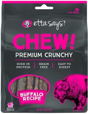 Etta Says! CHEW! Premium Crunchy Buffalo Recipe Dog Treats 4.5oz