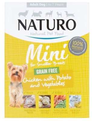 Naturo Mini Chicken with Rice & Vegetables Wet Dog Food - 7x150g