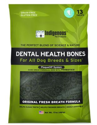 Indigenous Pet Dental Health Bones Original Fresh Breath Flavour Dog Treats