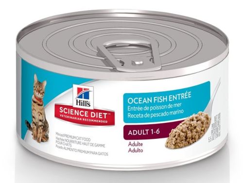 Hill's Science Diet Adult Ocean Fish Entree Canned Cat Food - 24 x 5.5oz