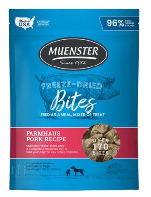 Muenster Bites Pork Recipe Freeze-Dried Dog Food - 142g