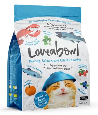 Loveabowl Grain-Free Herring, Salmon and Atlantic Lobster Dry Cat Food