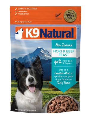 K9 Natural Hoki & Beef Feast Raw Freeze-Dried Dog Food
