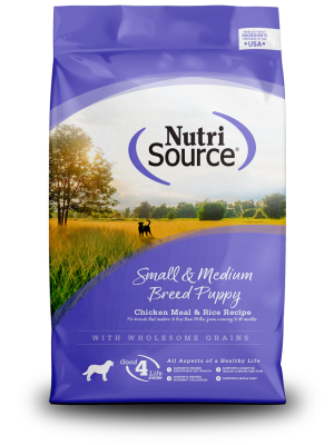 NutriSource Small & Medium Breed Chicken Meal & Rice Recipe with Wholesome Grains Dry Dog Food