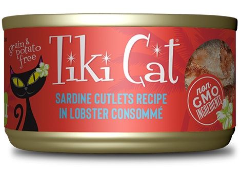 Tiki Cat Bora Bora Grill Sardine Cutlets in Lobster Consomme Canned Cat Food